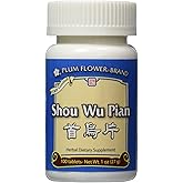 Shou Wu Pian, 100 ct, Plum Flower