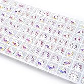 OrchidJewel 336 pcs 8mm 68 Faceted Sparkly Crystal Rondelle Beads Bulk AB Clear Glass Bead Set for DIY Jewelry Bracelet Necklace Earring Making Crafts Kit (Flash White)