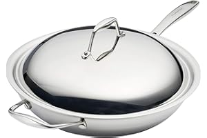 Tramontina Tri-Ply Clad 12 in Stainless Steel Wok