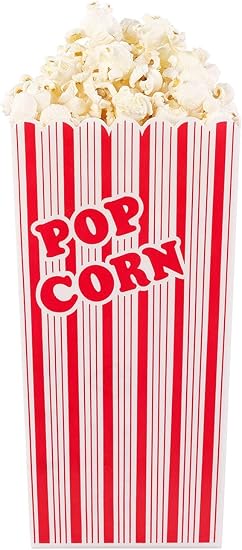 Infactory Popcorn Becher 4er Set Wiederverwendbare Popcorn Boxen 2 Liter Rot Weiss Gestreift Popcorn Becher Kunststoff Amazon De Spielzeug