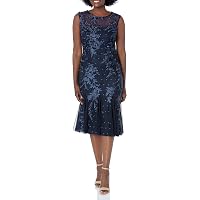 sachin and babi light blue dress Guess Lace-Trim Midi Skirt - Nimbus Blue