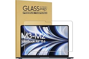 KEANBOLL Macbook Air 13.6 inch Screen Protector, Tempered Glass Screen Protector for MacBook Air 13.6 inch (M3/M2,2024-2022),Anti-Explosion, Reduce Fingerprint, Anti Scratch