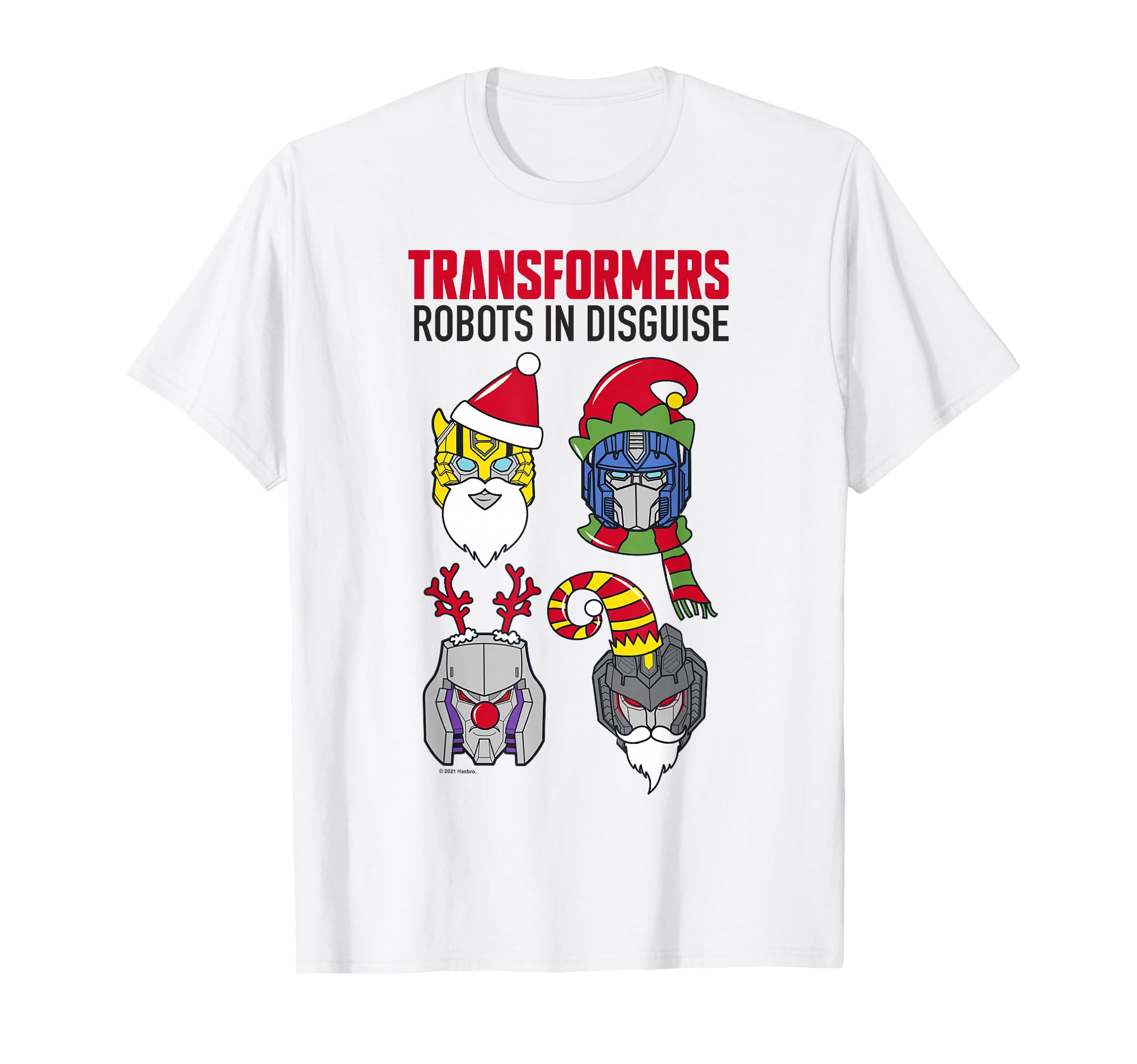 Transformers Christmas Group Shot Dress Up Disguise T-Shirt