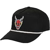 Stranger Things Hellfire Club Demon Head Black Retro Grandpa Snapback Hat