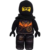 LEGO NINJAGO Minifigure Small Plush Cole, Soft Collectible Ninja Plush Toy | Inspired by LEGO NINJAGO Minifigures, Character Plush for Holiday Stocking Stuffers, Gifts, Presents, by Just Play, Ages 4+
