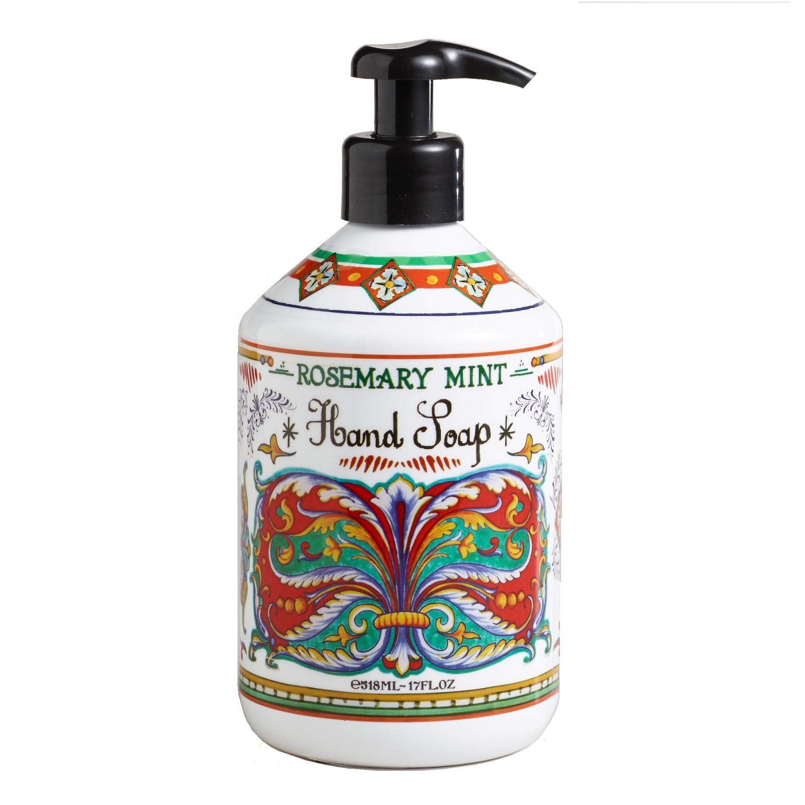 17 oz Italian Deruta Hand Wash Soap Pump Orange Blossom