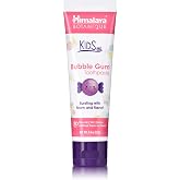 Himalaya Botanique Kids Toothpaste with Xylitol, Bubble Gum Flavor - Gentle Fluoride Free Toothpaste - Vegan, Gluten Free, SLS Free, No Artificial Flavors or Colors, 4 oz