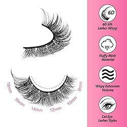 wiwoseo Cluster Russian Strip Lashes that Look Like