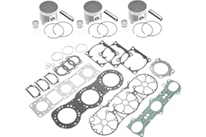 TITAN 757 PERFORMANCE Top End Rebuild Piston Kit Replacement for Yamaha GP1200R XL XLT 1200 XR1800 PV Std 79.90
