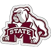 MISSISSIPPI STATE Large 12" Bulldog Cornhole Auto Decal