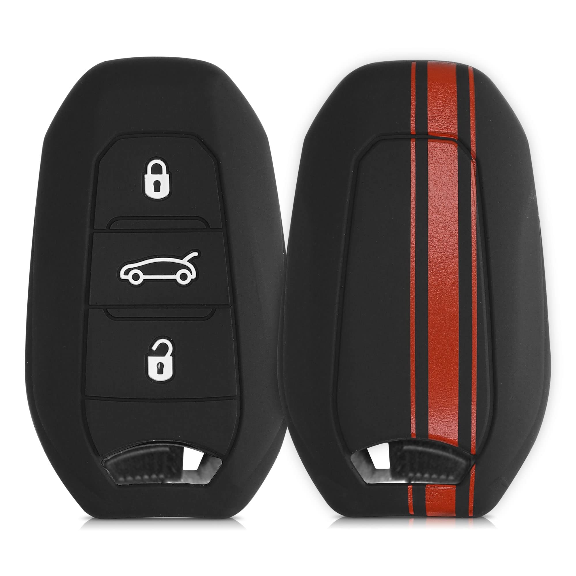 kwmobile Silicone Key Fob Cover Compatible with Opel 3 Button Car Key Smart Key only Keyless Go โ image 1