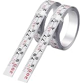 2-Pack Adhesive Tape Measure, Self Adhesive Ruler | Self Adhesive Ruler Tape Right-to-Left Reading for Workbench, Table Saw