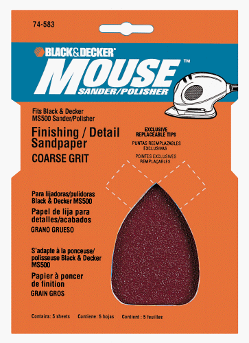 Black & Decker Accessories #74-583 5PK 120 Grit Sandpaper