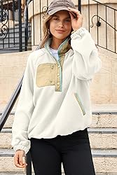Dokotoo Womens Casual Oversized Sweatshirt Fuzzy