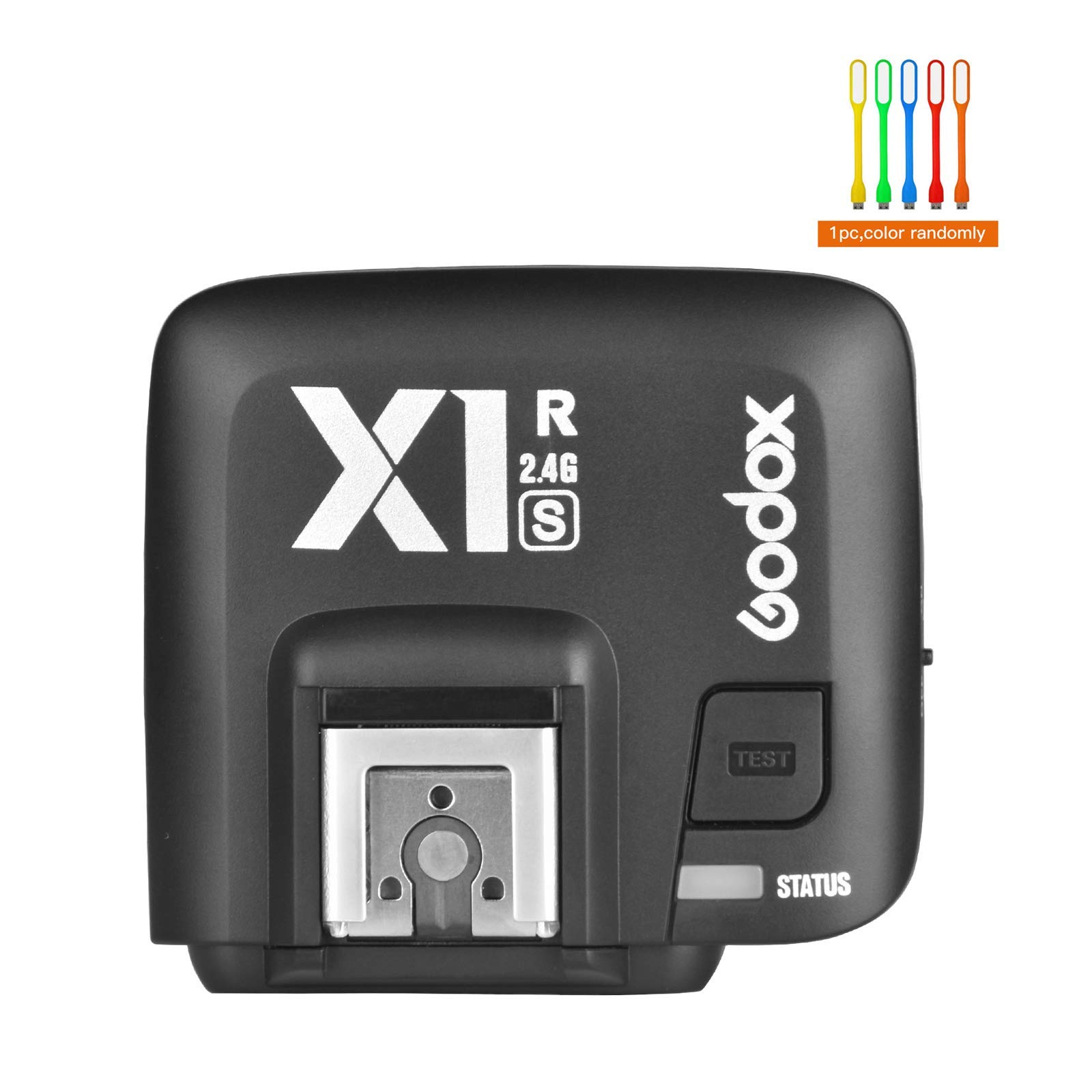 GODOX X1R-S 2.4G TTL High Speed Sync Wireless Remote Flash Receiver Compatible for Sony Camera with CONXTRUE USB LED (X1R-S Receiver)