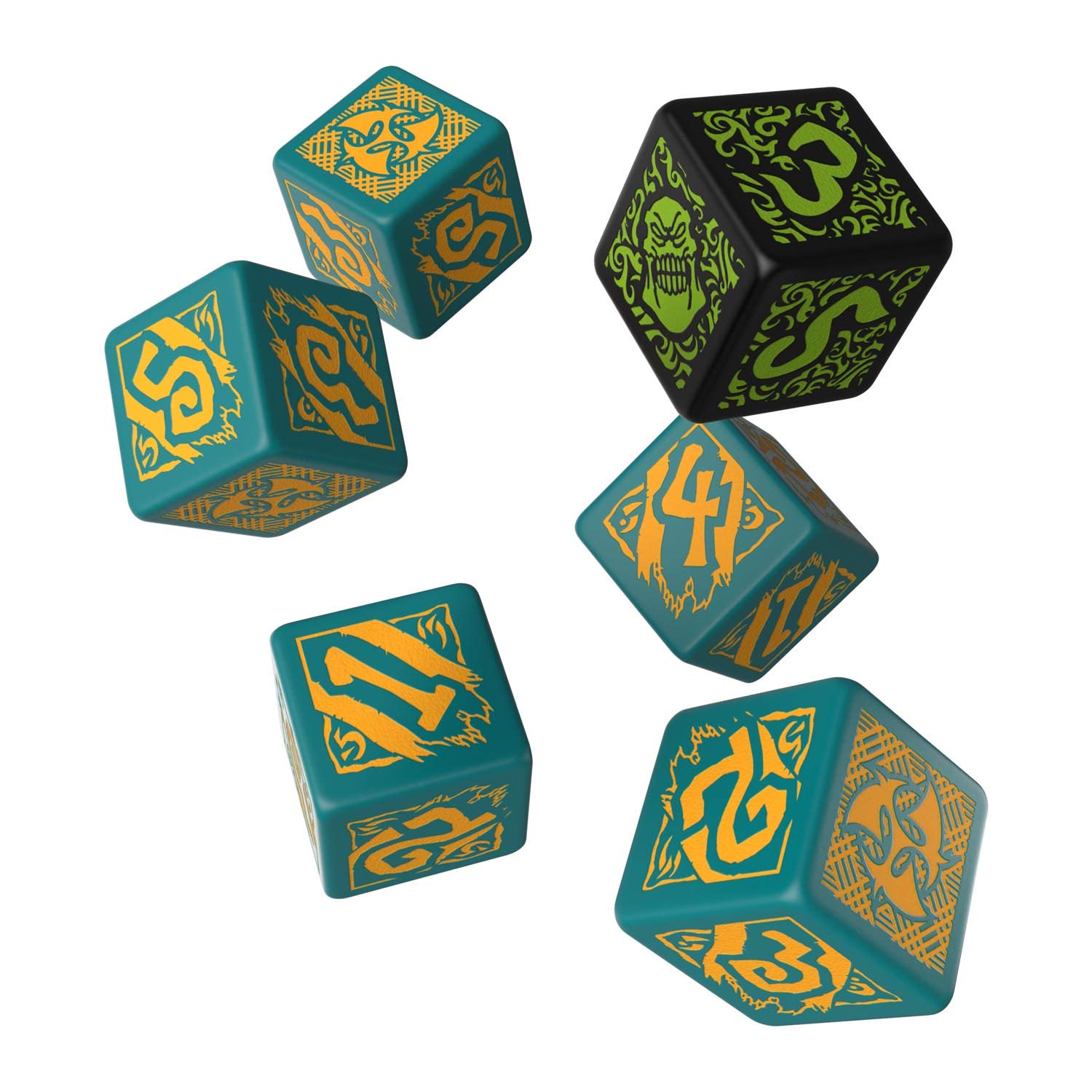 Qworkshop QworkshopSPHO55 D6 Hordes Trollbloods Dice (6-Piece)
