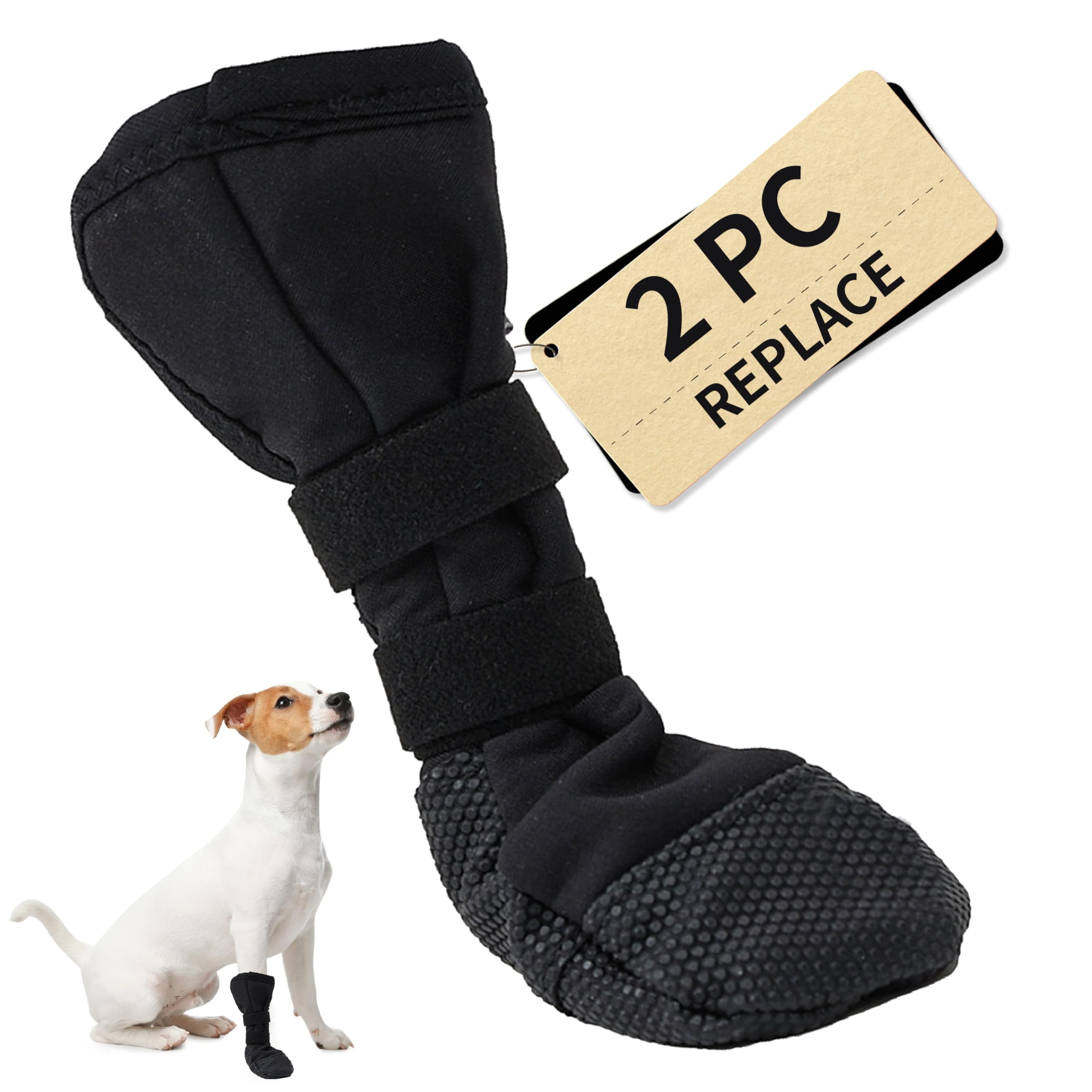 Photo 1 of Snugrance Dog Paw Wound Recovery Boot, Lick-Proof Protection, Non-Slip Pet Shoe with Self-Adhesive Strap, Soft Protector for Medium to Large Dogs, 2PCS (M)