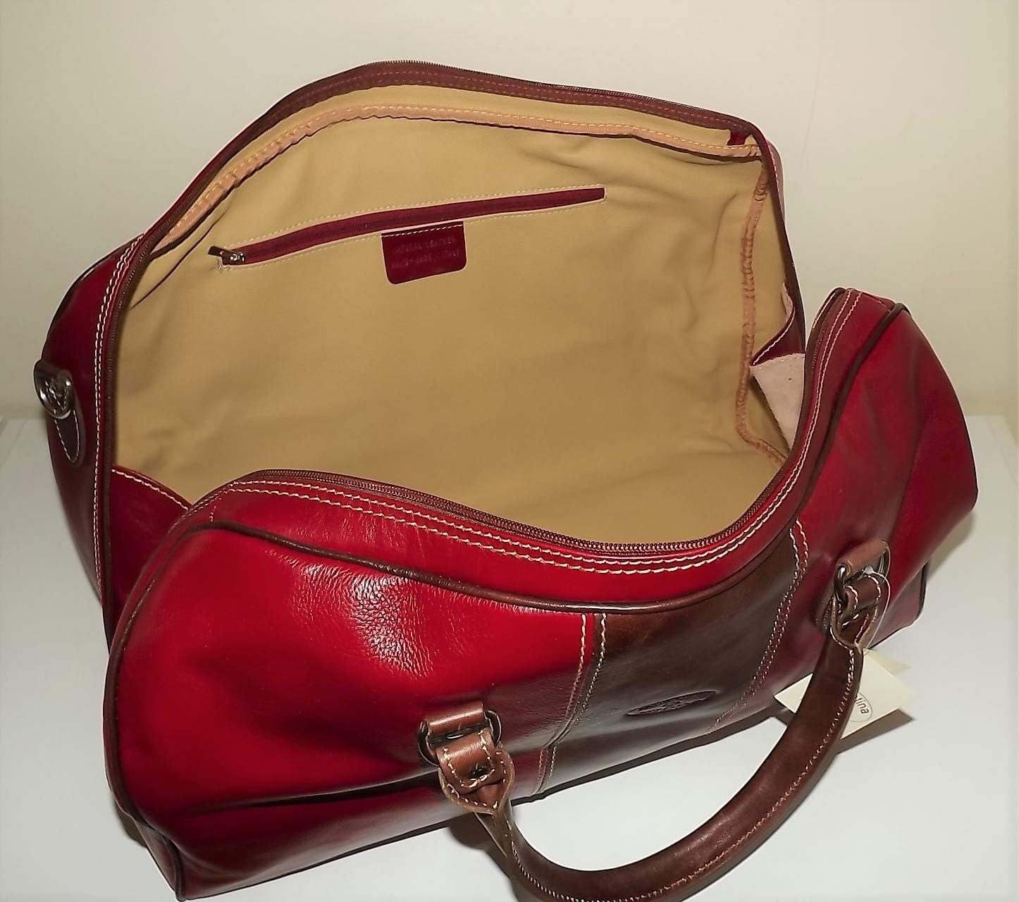 valentina leather duffle bag