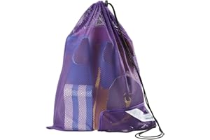 Sporti Swimming Equipment Bags, Mesh Drawstring Backpack,Swim Bag for Swimmers,Mesh Backpack for Beach