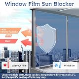 rabbitgoo Heat Reflective Window Film Privacy Glass Tint 75x200cm view 2