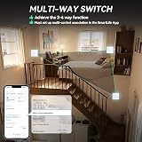 BSEED Smart Light Switch 1 Gang 2 Way WiFi with LED Indicator view 3