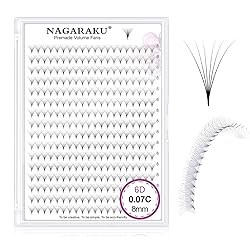 NAGARAKU Premade Fans Eyelash Extensions 320 Fans