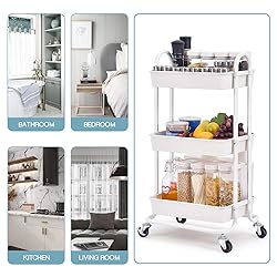 TOOLF Utility Rolling Cart with Lockable
