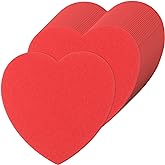 200 Pieces Hearts Cutouts Paper Heart Shapes 4 Inch Red Heart Shape Paper Cut-Outs Accents Classroom Decoration Die Cut for Valentine&rsquo;s Day Craft, Love and Peace Teachers School Craft Projects