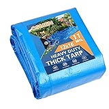 CSMEN Tarp Heay Duty Waterproof 12x16ft,Blue Tarp