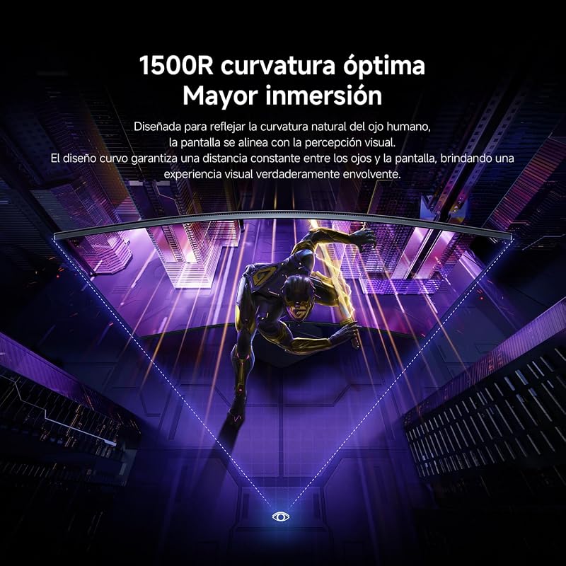 Monitor de Gaming Curvo 2K 34 polegadas, 180Hz, 1ms GTG, 1500R, C34WQDA-RGGL