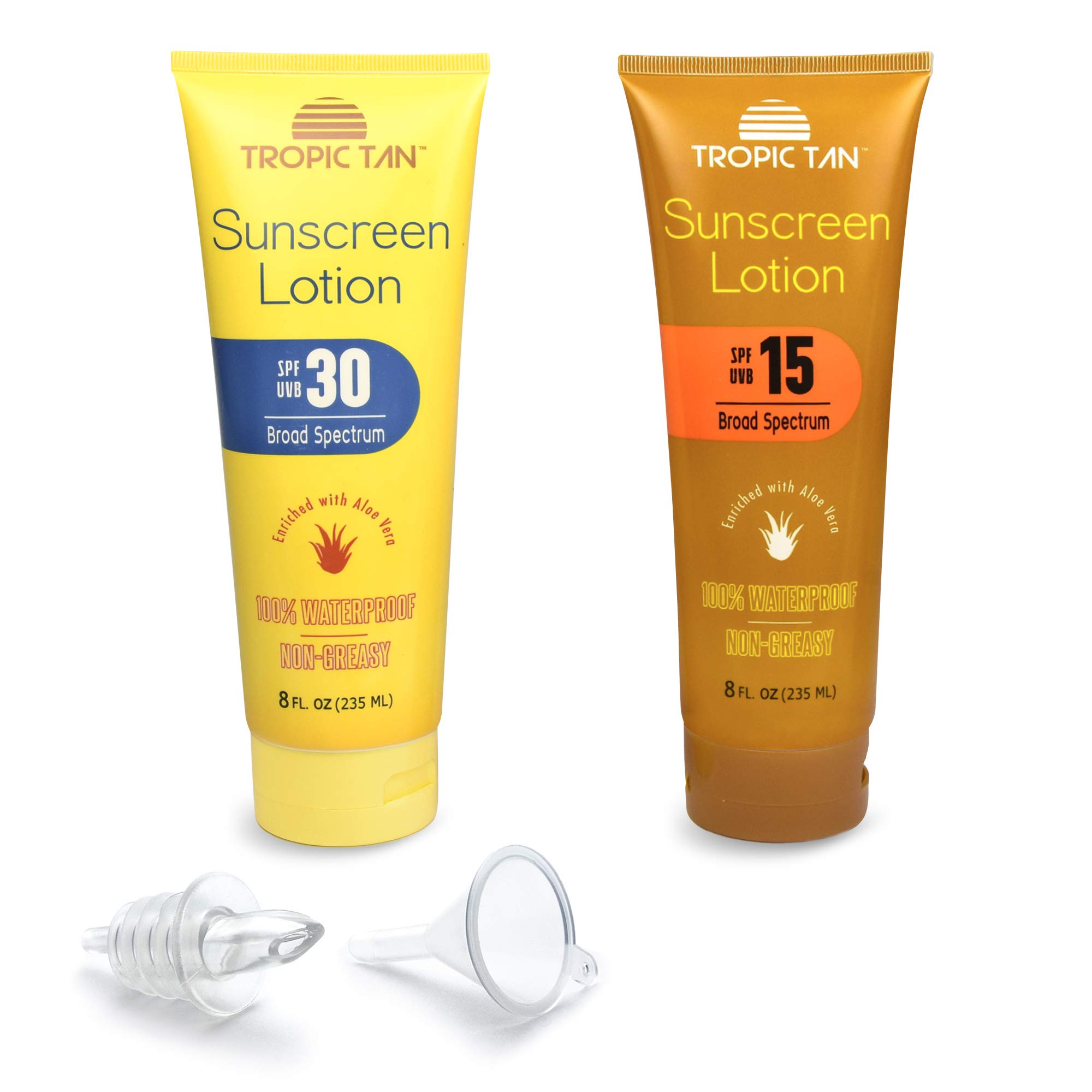 Suntan Lotion GoPong Tropic Tan Sunscreen Bottle Flask Pack (16