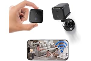 FUVISION Mini Camera Wireless Indoor Security for Home, 4K Small Camera WiFi for Baby Monitor, House Office Cam with Human/PIR Motion Detect, 120-Day Standby Battery, Auto Night Vision, Cloud Storage