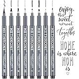Hethrone Calligraphy Pens, Hand Lettering Pens and Black Calligraphy Set for Beginners Writing, Signature, Illustration Desig