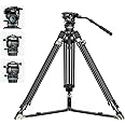 Trépied Vidéo SmallRig 77 AD-Pro8 (4465) - Fibre Carbone, Charge Max 17,6 Lbs, Neuf