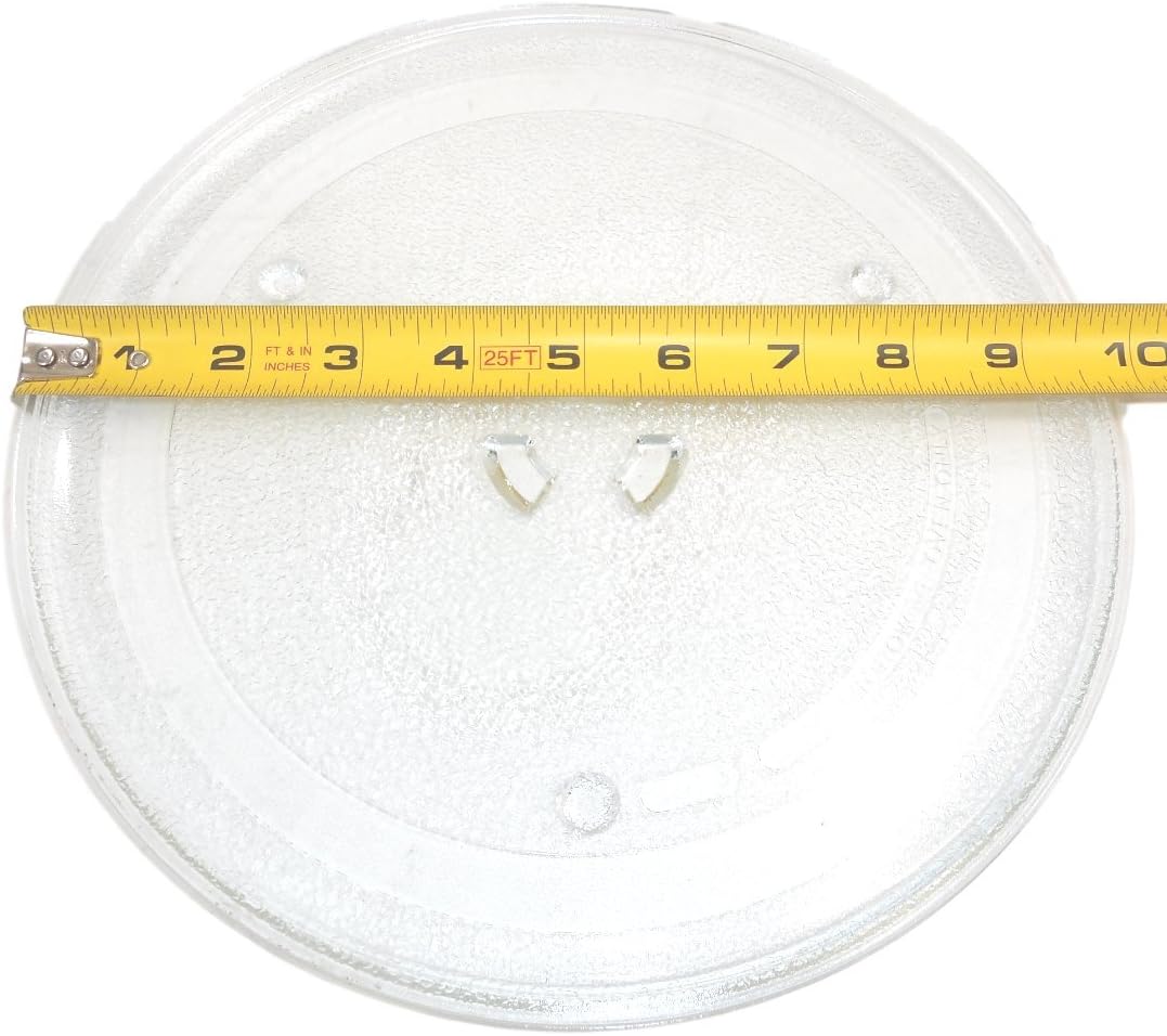 True Choice Genuine OEM Glass Replacement TurntableTray for Samsung, GE and Amana (10 Inch)