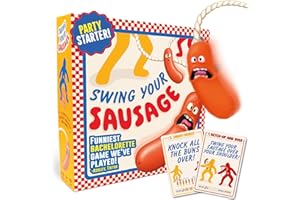 Lucky Egg Swing Your Sausage - Fun Family Party Games for Groups - Indoor Games for Adults and Kids - Perfect for Family Gatherings, Birthdays, and Christmas Party Games for Adults Game Night