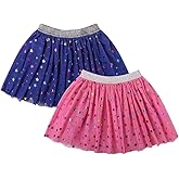 DANI CHINS Girl's Layered Tutu Skirt Tulle Princess Sparkle Skirt