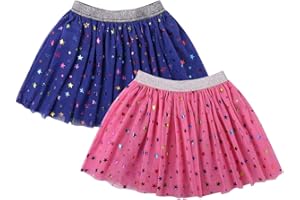 DANI CHINS DaniChins Girl's Layered Tutu Skirt Tulle Princess Sparkle Skirt