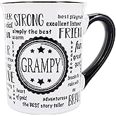 Cottage Creek Mugs - 16oz. Large Ceramic Grampy Coffee Cup - Ideal Stoneware Mug for Kitchen, Office & Home Decor - Mens Gifts for Men, Grandpa, Dad, Grandparents