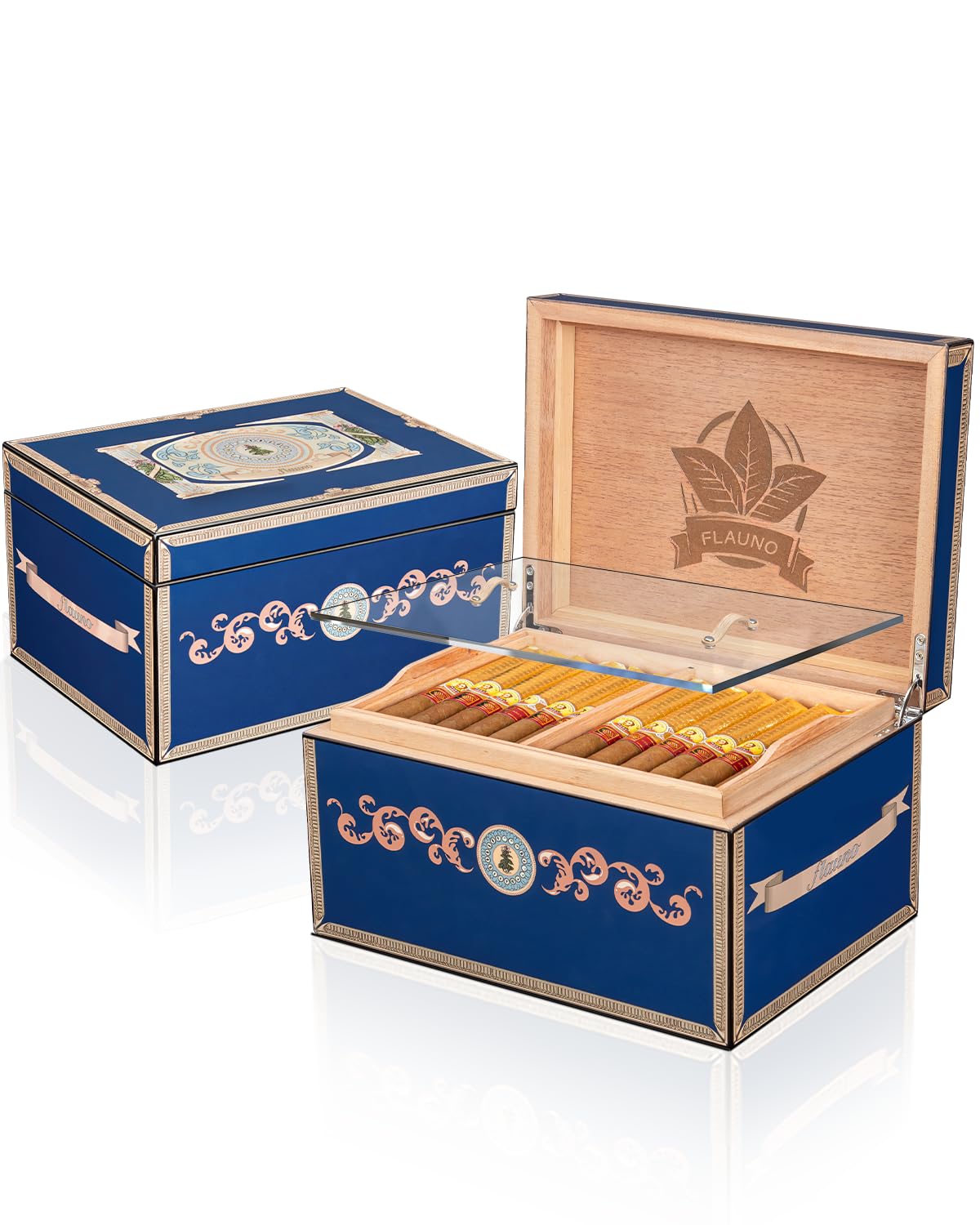 Mua Cigar Humidor, Spanish Cedar Wood Luxury Cigar Box, Humidity ...