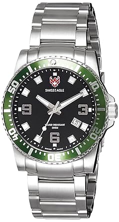 Swiss Eagle Analog Black Dial Mens Watch-SE-9007-33