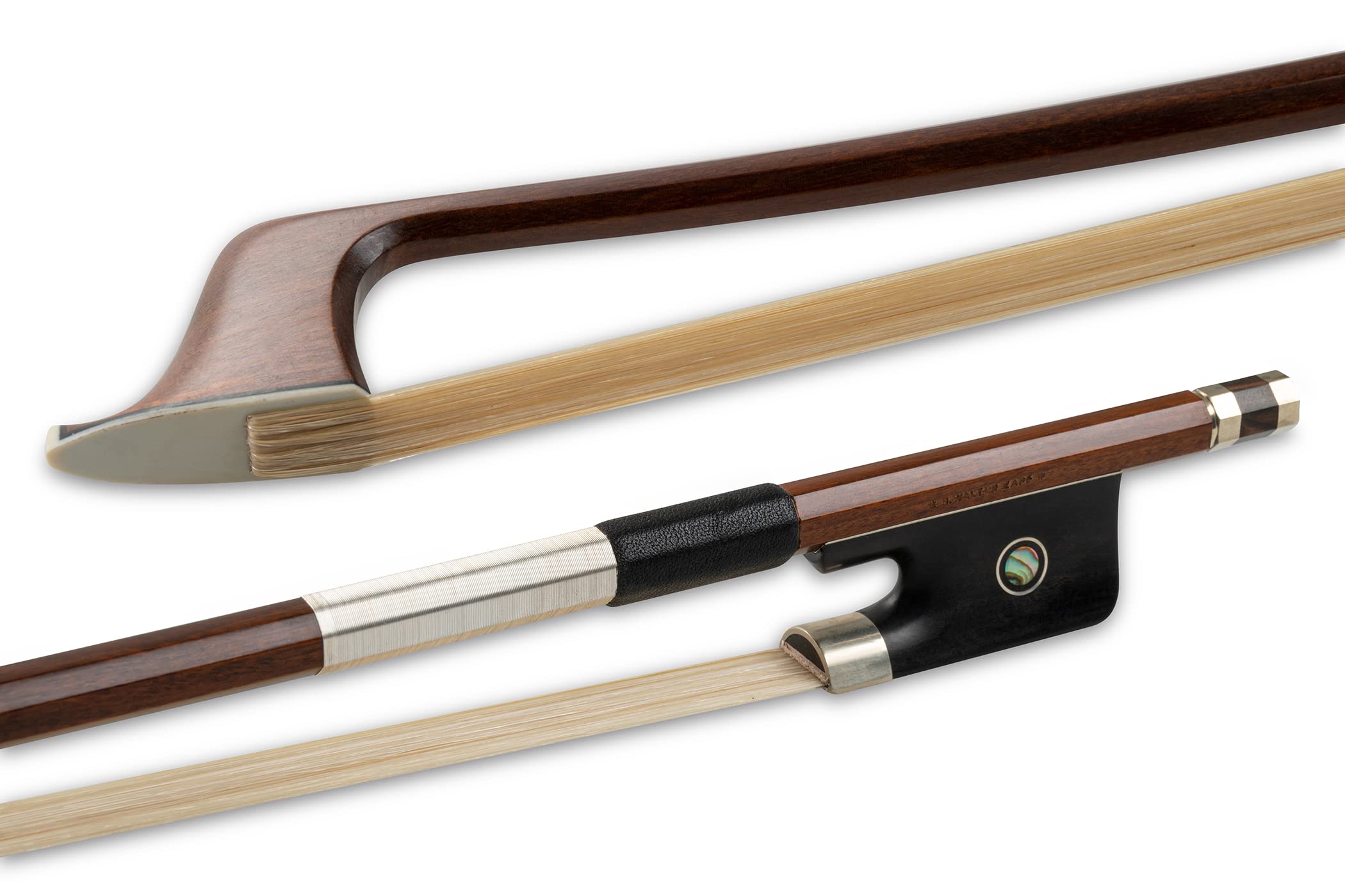 GEWA cello bow, pernambuco wood, 4/4, nickel silver with stamp H. Walter Zapf