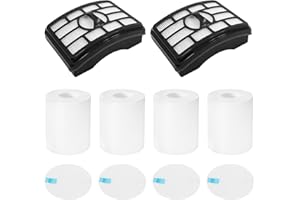 Ancolin 2 + 4 Pack Filter Replacement for Shark Rotator Pro Lift-Away NV500, NV501, NV502, NV503, NV505, NV510, NV520, NV552, UV560, NV642, ZU780, ZU782, ZU785. Compare to Part # Xff500 Xhf500