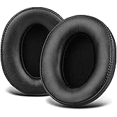 Replacement for Sony MDR 7506 Earpads Cushions, Noise Isolation Over Ear Headphone Pads Fit for Sony MDR V6/ MDR V7/ MDR-CD900ST, Soft Protein Leather Easy Installation (Black)