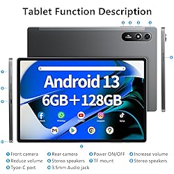 Android Tablet 10.51 Inch with 6GB RAM 128GB