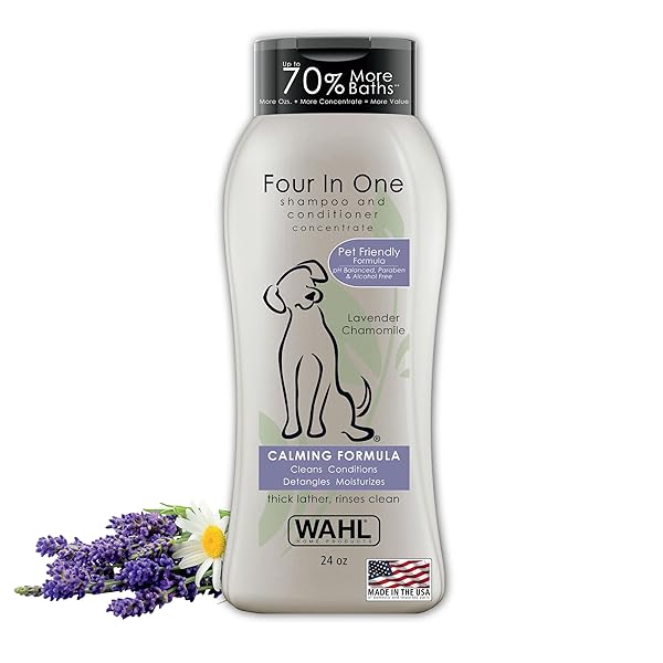 WAHL USA 4-IN-1 CALMING DOG SHAMPOO WITH LAVENDER...