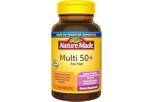Nature Made Multivitamin For Women 50+ No Iron, Multivitamins for Women 50 Plus, Daily Nutritional Support, Nature Made Multi Vitamins, 90 Tablets, 90 Day Supply
