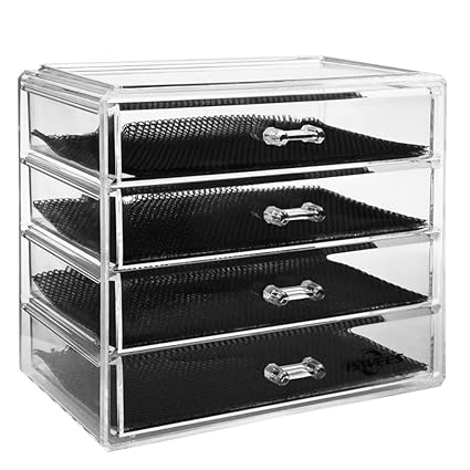 Makeup Organizer Hjz 4 Tier Clear Acrylic Cosmetic Storage Insert