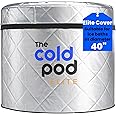 The Cold Pod Ice Bath Tub Cover: Insulated and Silver UV Heat Reflective Cold Plunge Tub Jacket,Water Proof and Zip Up All Weather Resistant Protective Lid (Elite lite Cover)