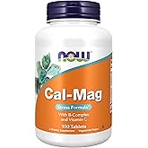 NOW Supplements, Cal-Mag Stress Formula with B-Complex and Vitamin C, 100 Tablets
